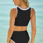 Contrast Trim Two-Piece Swimsuit