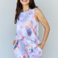 ODDI Full Size Tie-Dye Star Printed Loungewear Set