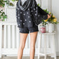 Veveret Star Embroidered Hooded Denim Jacket