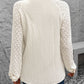 Perfee Textured Notched Long Sleeve Shirt