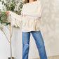 Celeste Full Size Fringe Detail Long Sleeve Blouse