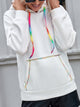 Ivy Lane Contrast Stitching Drawstring Raglan Sleeve Hoodie Yellow