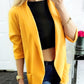 Collared Neck Long Sleeve Blazer