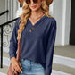 V-Neck Long Sleeve T-Shirt