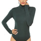 Ribbed Turtleneck Long Sleeve Bodysuit