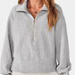 Half Zip Up Collared Sweatshirts