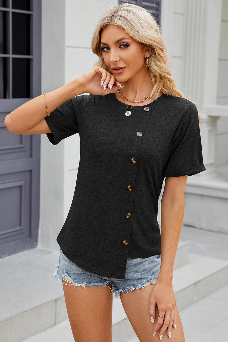 Round Neck Short Sleeve T-Shirt