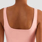 Square Neck Cropped Sports Tank