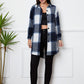 Plaid Button Up Collared Neck Outerwear