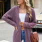 Open Front Long Sleeve Cardigan