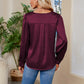 V-Neck Long Sleeve Top