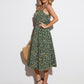 Ditsy Floral Tied Spaghetti Strap Dress