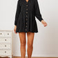 Ruffled Button Up Long Sleeve Tiered Shirt