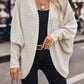 Open Front Batwing Sleeve Cardigan