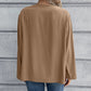 Ivy Lane Half Button Long Sleeve Blouse