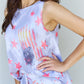 ODDI Full Size Tie-Dye Star Printed Loungewear Set