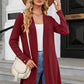 Open Front Long Sleeve Cardigan