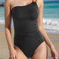 One Shoulder Sleeveless One-Piece Swimwear