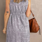 Double Take Printed Scoop Neck Sleeveless Buttoned Magic Dress with Pockets