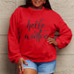 Simply Love Full Size HELLO WINTER Graphic Sweatshirt