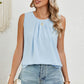 Ruched Round Neck Tank