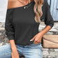 Eyelet Dropped Shoulder Blouse