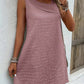 Asymmetrical Neck Sleeveless Dress