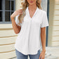 Eyelet Short Sleeve Blouse