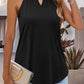 Tied Cutout Grecian Neck Tank