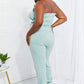 Zenana Full Size Stylish Comfort Smocked Tube Top & Joggers Set