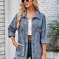 Button Up Long Sleeve Denim Jacket