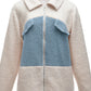 Ivy Lane Plush Contrast Zip Up Coat