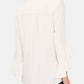 V-Neck Flounce Sleeve Blouse