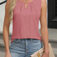 Cutout Round Neck Tank