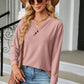 V-Neck Long Sleeve T-Shirt