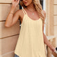 Eyelet Scoop Neck Spaghetti Strap Cami