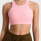 Wide Strap Cropped Sport Tank