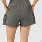 Elastic Waist Pocketed Active Shorts