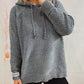 Drawstring Long Sleeve  Hooded Sweater