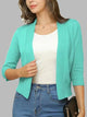 Open Front Cardigan Teal