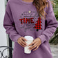 Christmas Tree Graphic Drop Shoulder Sweatshirt