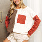 BiBi Color Block Brushed Checker Top