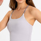 Crisscross Back Scoop Neck Sports Cami