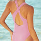 Crisscross Back One-Piece Swimsuit