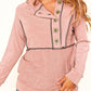 Buttoned Long Sleeve Hoodie