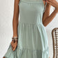 Tie-Shoulder Tiered Dress with Pockets