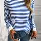 Ivy Lane Striped Round Neck Long Sleeve Sweatshirt