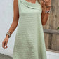 Asymmetrical Neck Sleeveless Dress