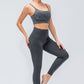 Breathable Wide Waistband Active Leggings with Pockets