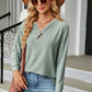 V-Neck Long Sleeve T-Shirt